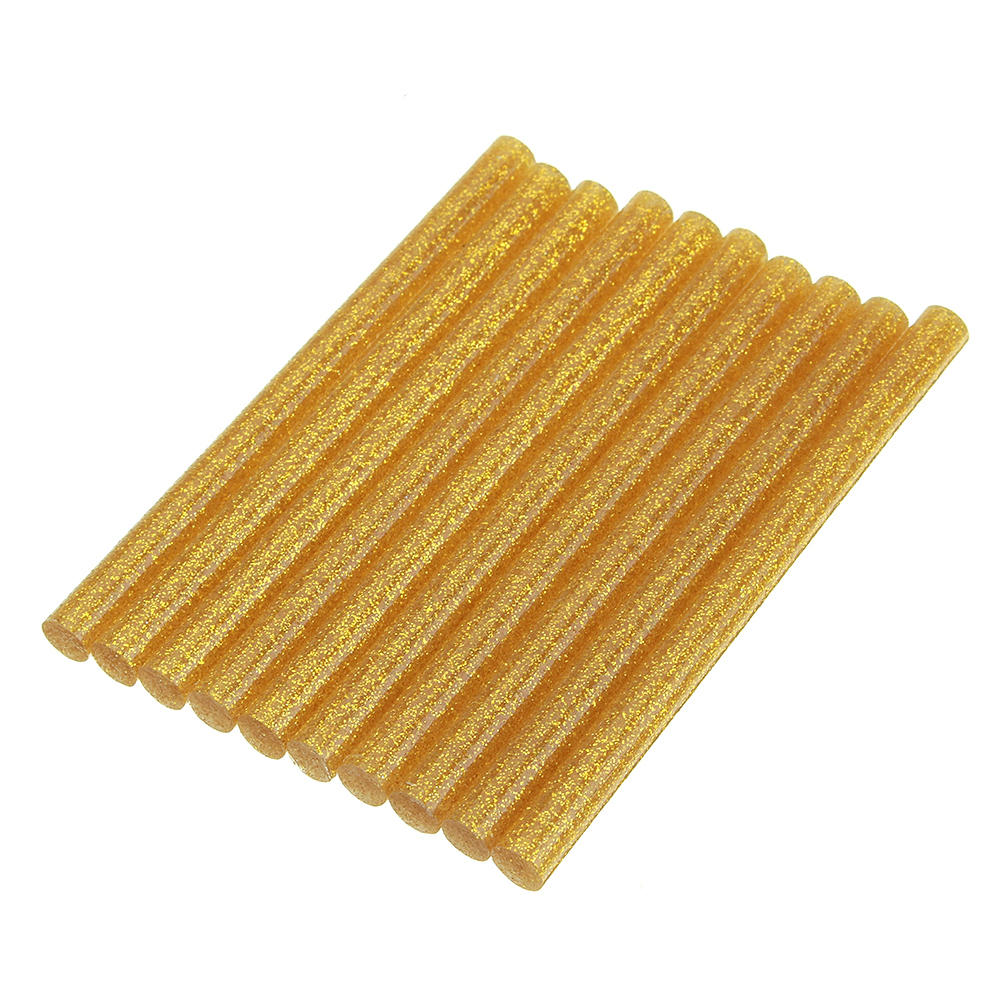 10Pcs 7mmx100mm Colorful Glitter Hot Melt Glue Stick Colorant DIY Crafts Repair Model Adhesive Sticks