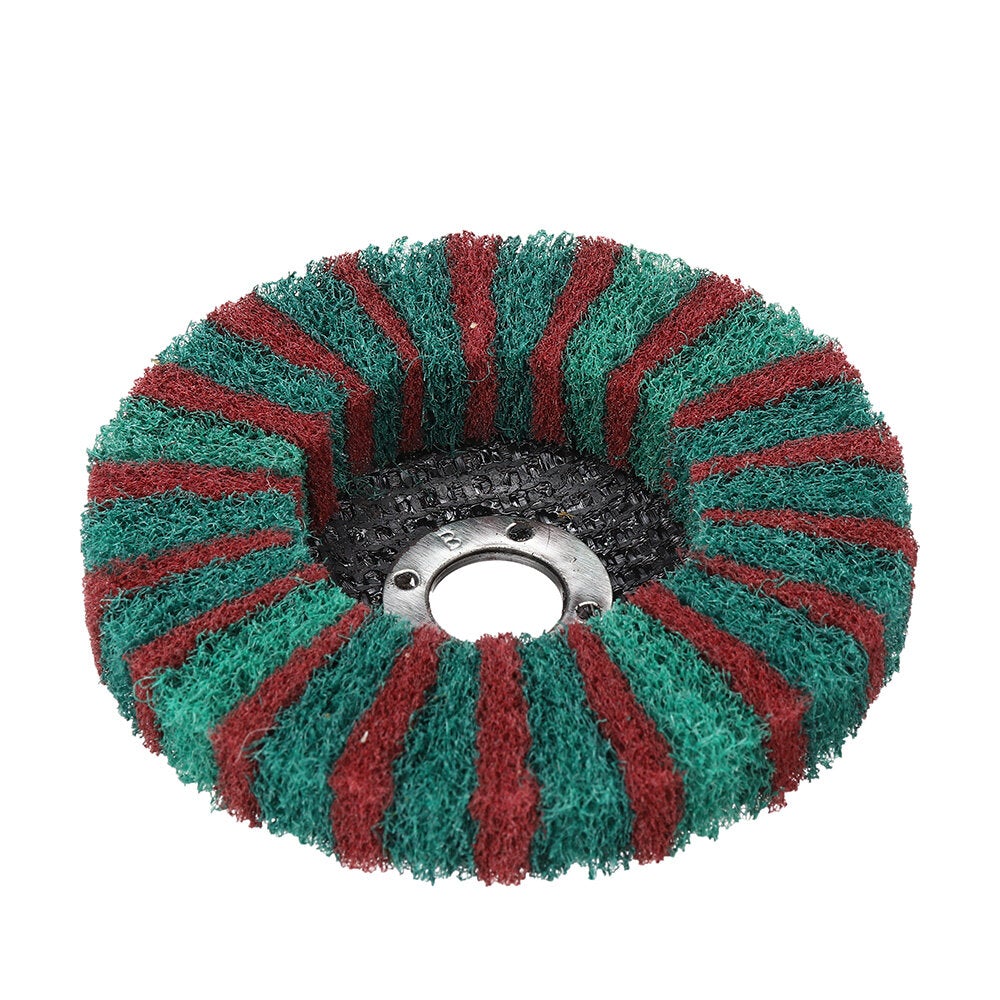 8Pcs 4 Inch Pattern Fiber Disc Polishing Grinding Wheel Scouring Pad Buffing Wheel for Angle Grinder