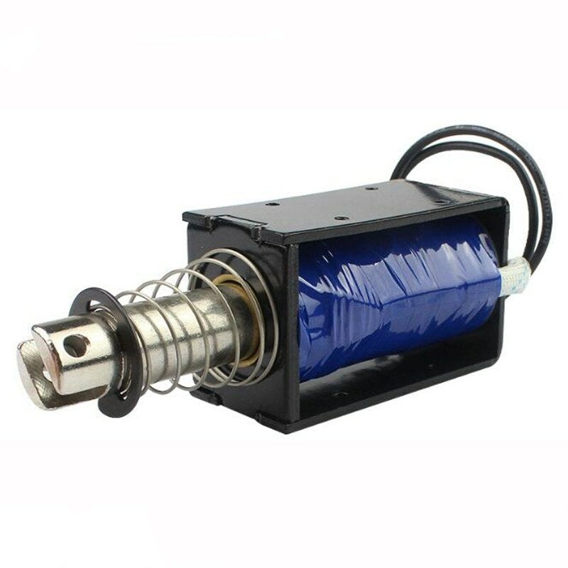 12V 2.8A 33.6W Pull Stroke 25mm Starting Force 7.4KG High Power Solenoid Lock