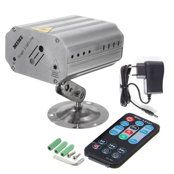 Mini Auto/Voice LED Projector Stage Light 12 Patterns DJ Disco Party Club Lamp AC100-240V