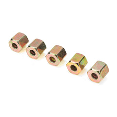 5Pcs 3/16" Copper Brake Line Pipe Fittings Female End Union Metric Nuts M10 x 1mm
