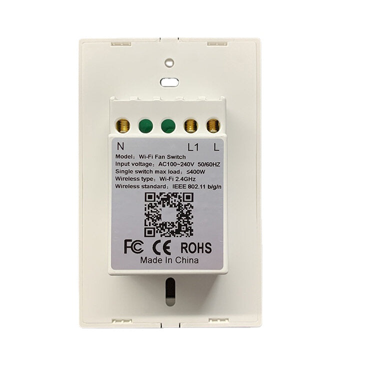 Smart Wifi Touch Fan Switch US Standard Remote Control Switch Compatible with Amazon Alexa Google Home WF-FS011