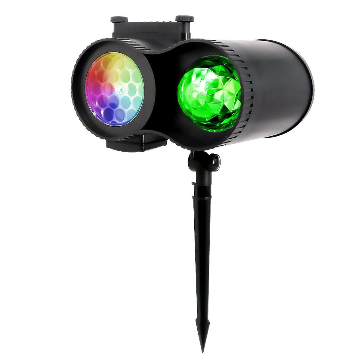 64 Patterns LED Christmas Snowflake Projector Light Outdoor Lawn Lamp Waterproof