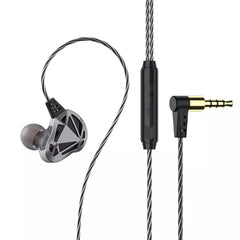 Hollow Subwoofer Heavy Bass Volume Control Noise Reduction Earphones With Mic Setro In-Ear Wired Headset