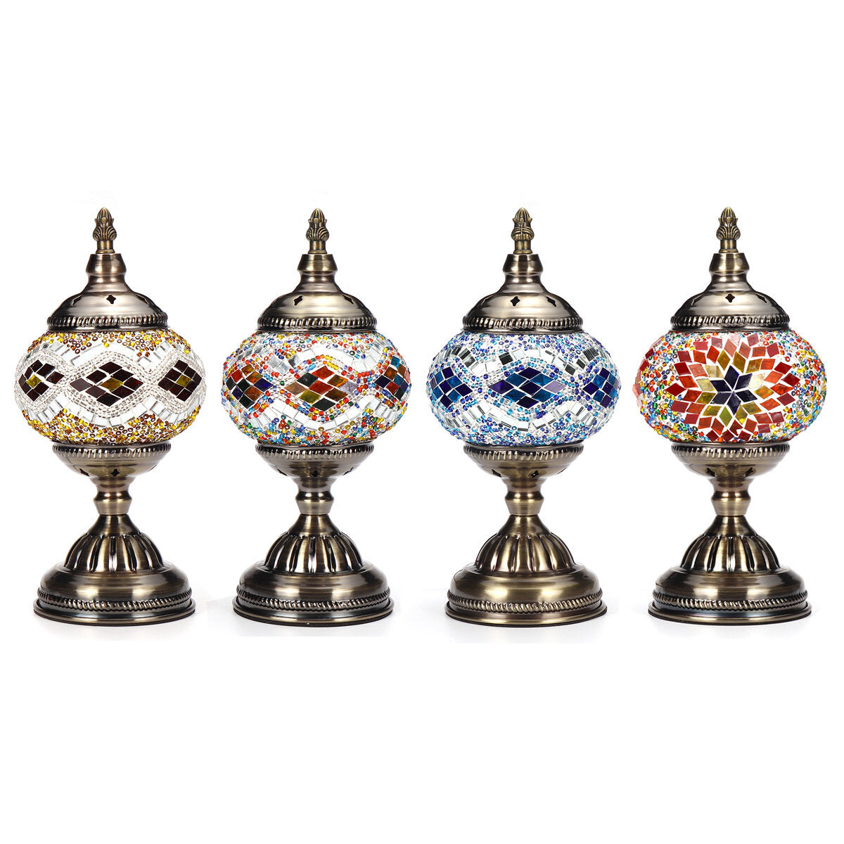 E27 Handmade Retro Turkish Moroccan Romantic Table Lamp Home Bar Fixture Decor
