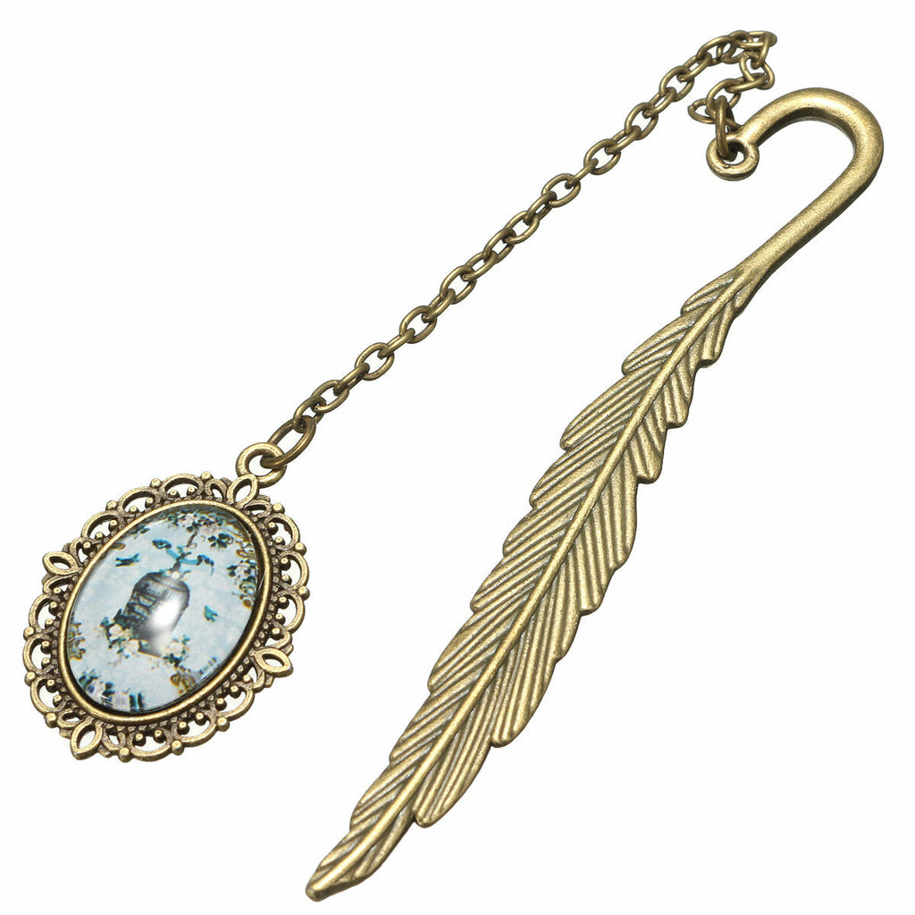 1 Piece Vintage Antique Alloy Bronze Metal Bookmark Pendant Label