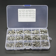 500PCS M3 M4 M5 304 Stainless Steel Hex Socket Head Cap Bolts Screw Nut Kit Set