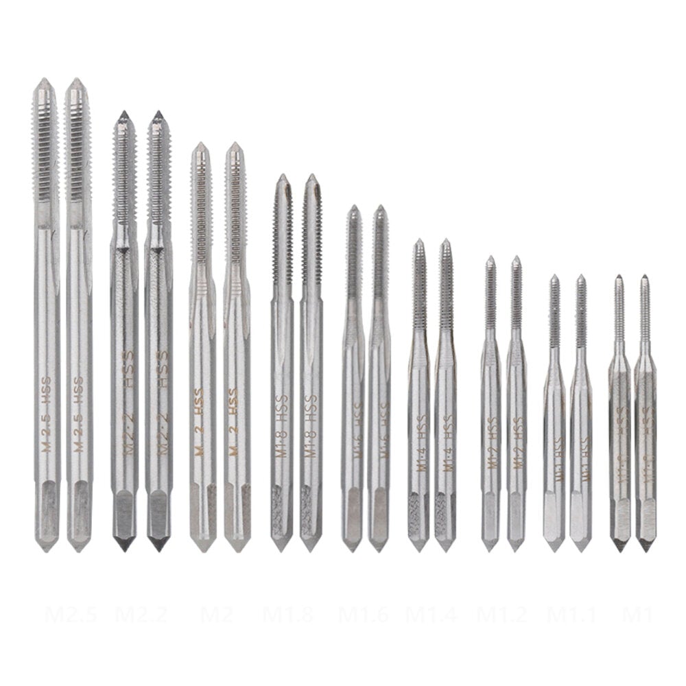31pcs Multifunction Tap Die Set M1-M2.5 Metric Thread and Screw External Cutting Tapping Hand Tool Kit