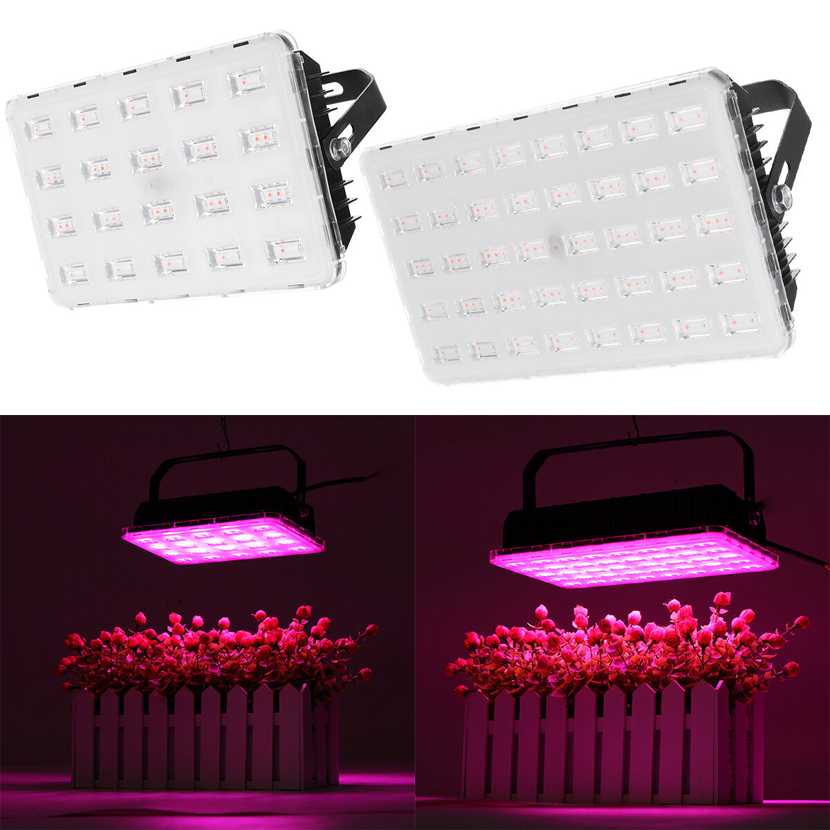 500W 100W LED Grow Light Hydroponic Full Spectrum Flower Bloom Indoor Outdoor Seeds Planting Lamp AC220V