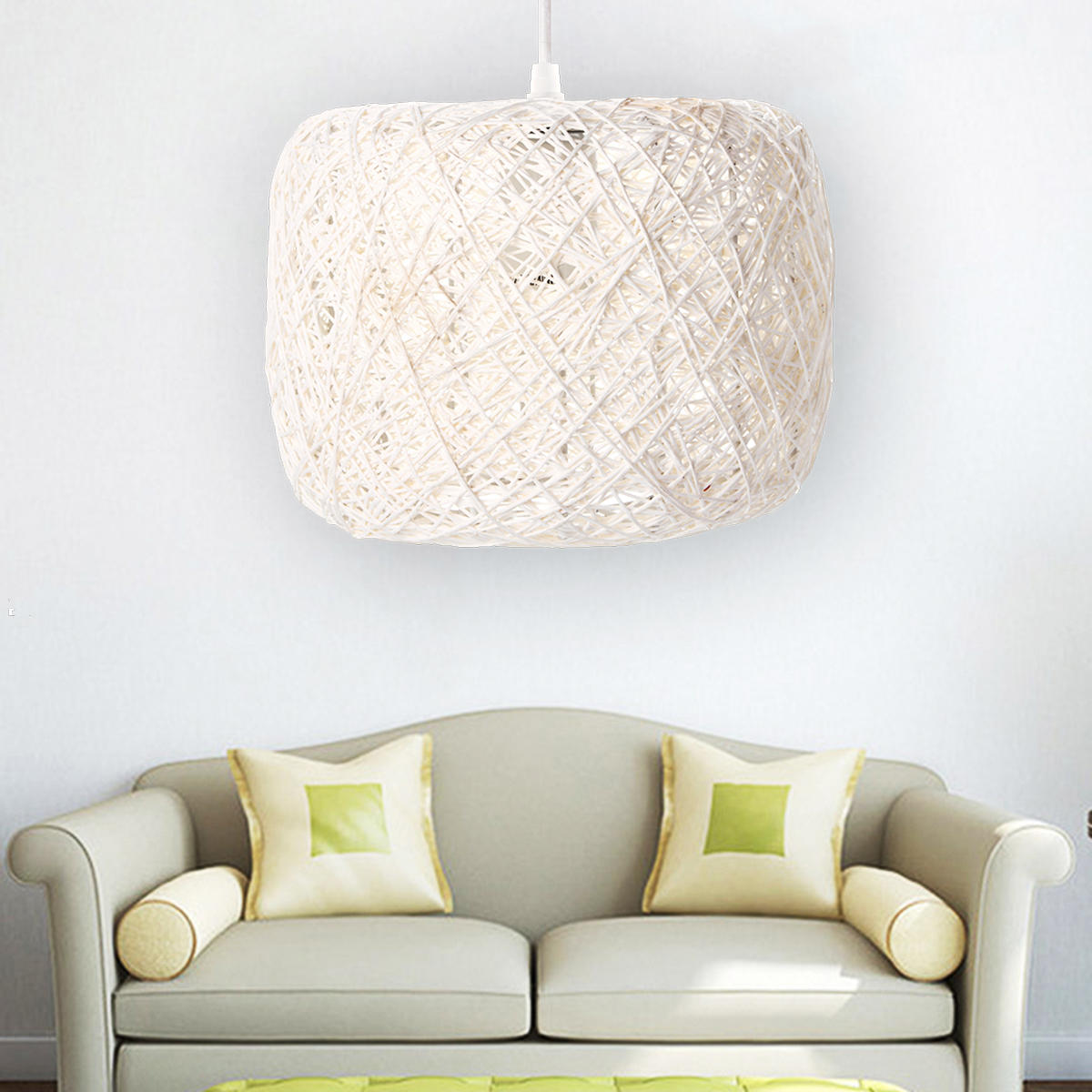 Modern Pendant Light Rope Ceiling Lamp Chandelier Home Fixture Decoration Lamp Cover