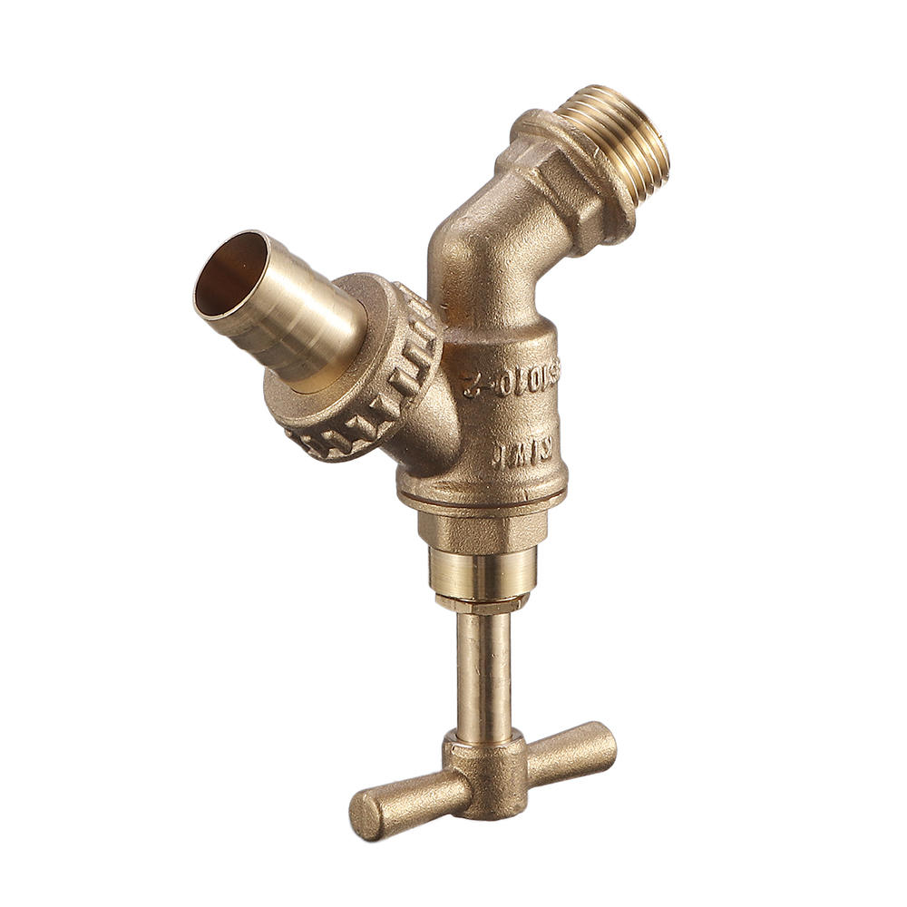 Faucet Tank Drain Coarse Thread Adapter to Brass Garden Tap with 1/2'' Nozzle Hose Tap Connector Replacement Valve Fitting Parts for Home Garden