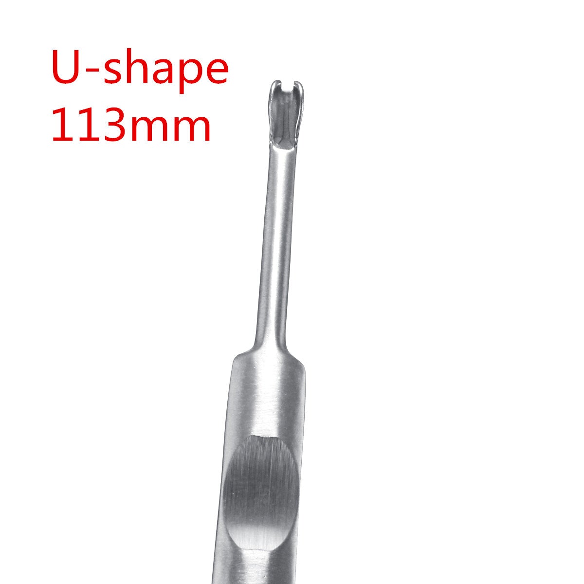 95/113/116/118mm V/U-shaped Silver Stainless Steel Hand Make Leather Trencher Slotting Tools Kit