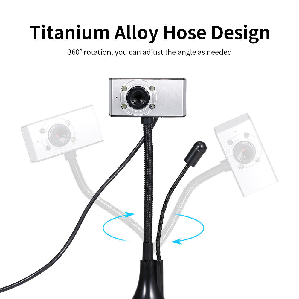 480P HD Webcam CMOS USB 2.0 Wired Drive-free Computer Web Camera Built-in Microphone Camera for Desktop Computer Notebook PC