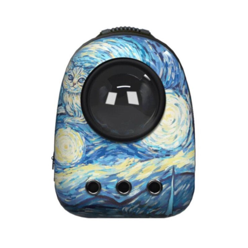 Cat Carrier Bag Waterproof Breathable Backpack Bag Space Capsule for Pet Outdoor