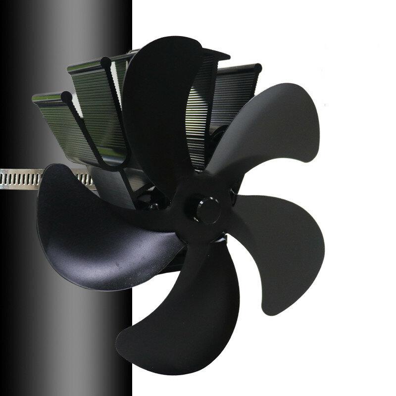 Christmas Style 4-Blade Heat Powered Stove Fan Fireplace Log Wood Burner Eco Fan 55C-350C