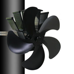 Christmas Style 4-Blade Heat Powered Stove Fan Fireplace Log Wood Burner Eco Fan 55C-350C