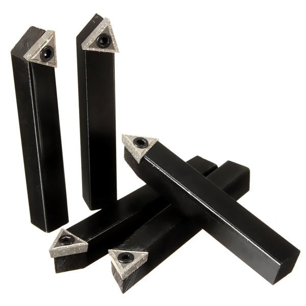 5pcs 1/2 Inch Shank Indexable Lathe Set Turning Tool Holder For TCMT16T3 Carbide Insert