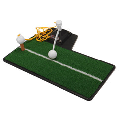 3-in-1 Golf Practice Swing Putting Mat Multi-functional Golf Practice Grass Mat Golf Putter for Beginners Training