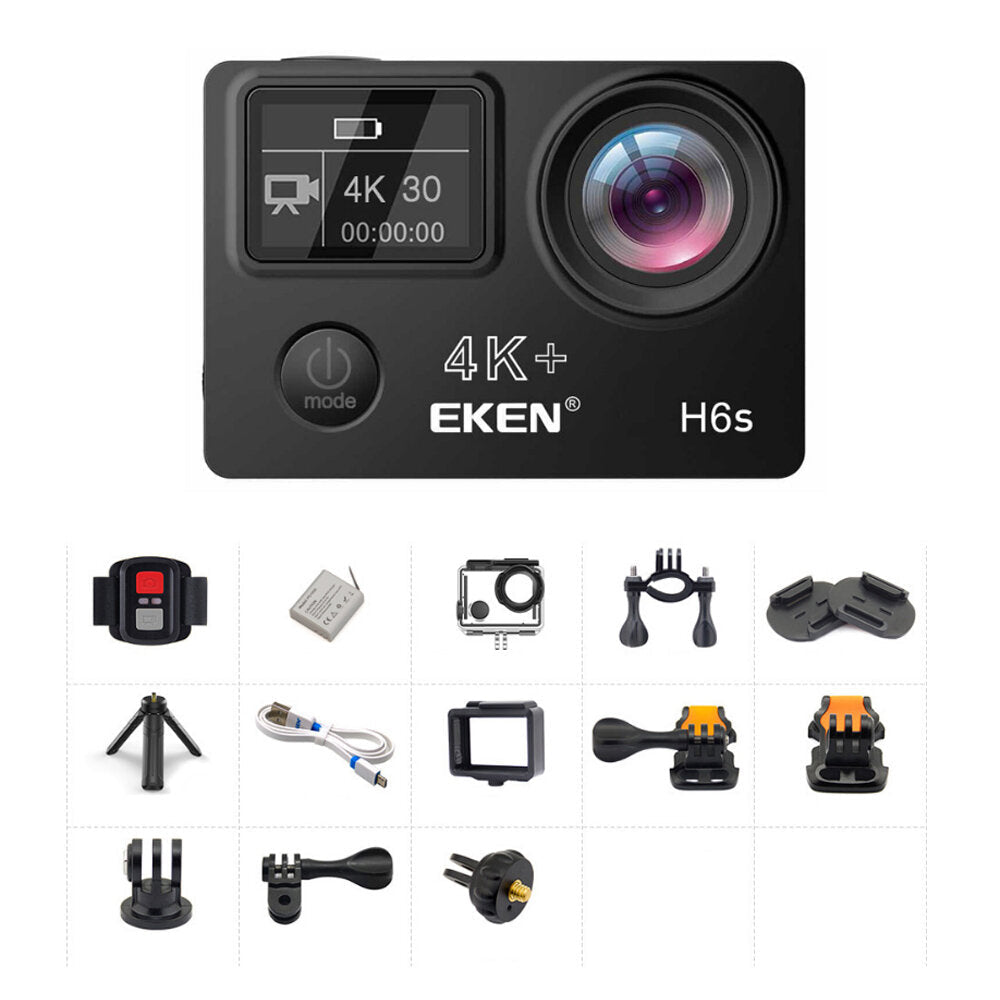 Bike Camera 2inch TFT Screen 14 Million Image A12 Chip 30M 4k/30fps Waterproof Sport Camera Outdoor Cycling