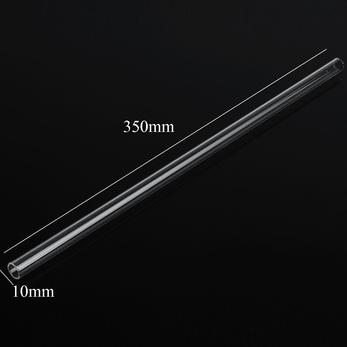 10pcs 350mm OD 10mm 1mm Thick Wall Borosilicate Glass Blowing Tube
