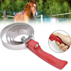 Stainless Steel Equine Sweat Scraper Deshedding Cleaning Loop Comfortable Grip Riding Equipment for Horse Shedding Grooming Tool