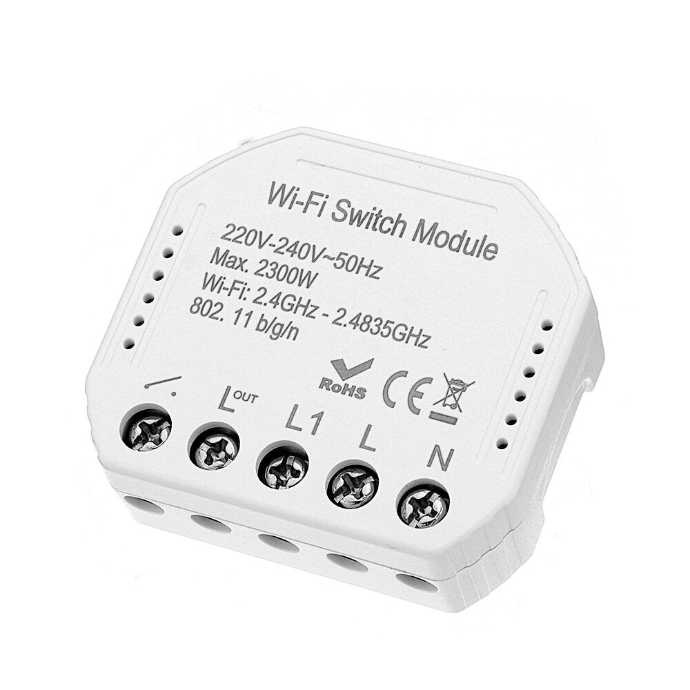WiFi Smart Light Switch Diy Breaker Module Smart Life/Tuya APP Remote Control Works With Alexa Google Home 1/2 Way