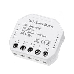 WiFi Smart Light Switch Diy Breaker Module Smart Life/Tuya APP Remote Control Works With Alexa Google Home 1/2 Way