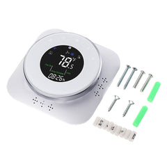 WiFi Black/White 24V WiFi Smart Heat Pump Thermostat Temperature Controller Smart Life/Tuya APP Remote Control Works with Alexa Google Home
