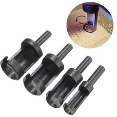 4pcs 6mm/10mm/13mm/16mm Wood Working Tenon Plug Cutters Hole Cutter Drill
