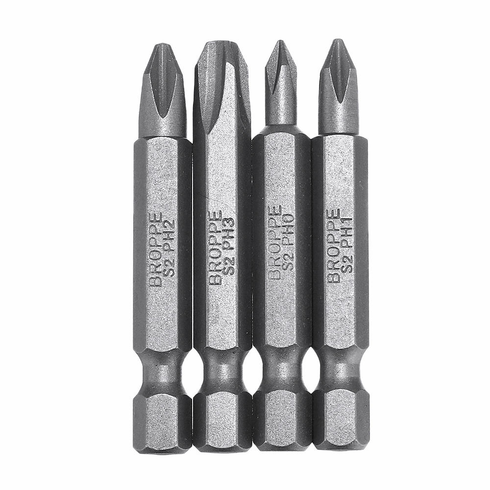 10Pcs Magnetic Phillips Screwdriver Bits PH0/PH1/PH2/PH4 1/4 Inch Hex Shank Screwdriver Set