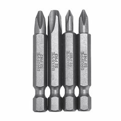 10Pcs Magnetic Phillips Screwdriver Bits PH0/PH1/PH2/PH4 1/4 Inch Hex Shank Screwdriver Set