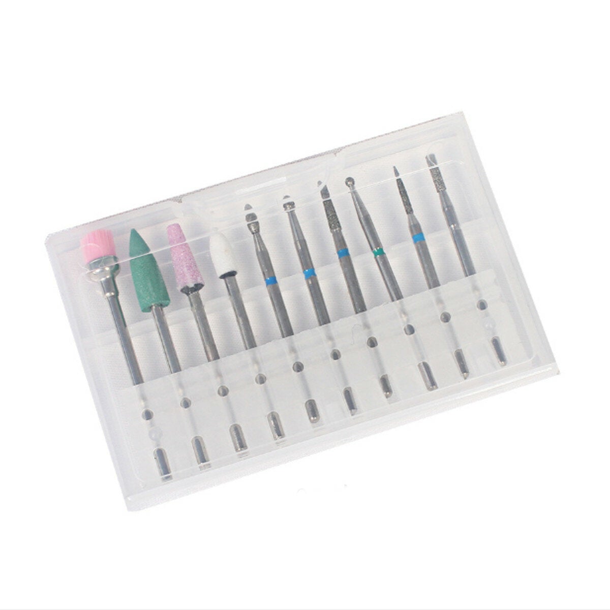 10pcs Grinding Head Polishing Drill Bits Diamond Bit for Electric Machine