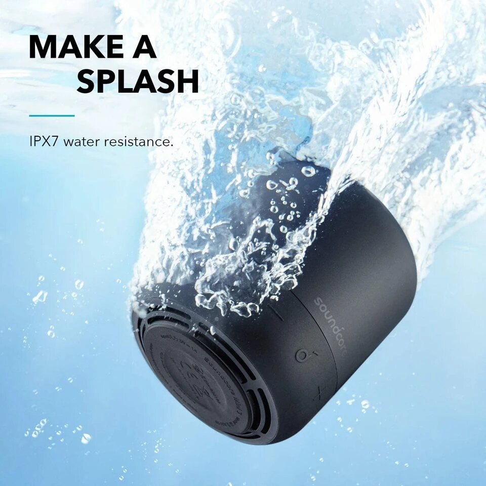 Bluetooth Speaker BassUp PartyCast Technology Waterproof IPX7 15H Playtime Speaker