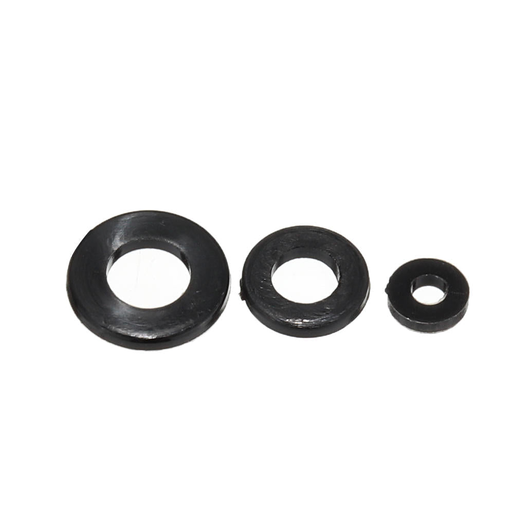 150Pcs Nylon Black P hillips Pan Head Screw Nut Bolt Washers Assortment Kit M2 M2.5 M3 M4 M5