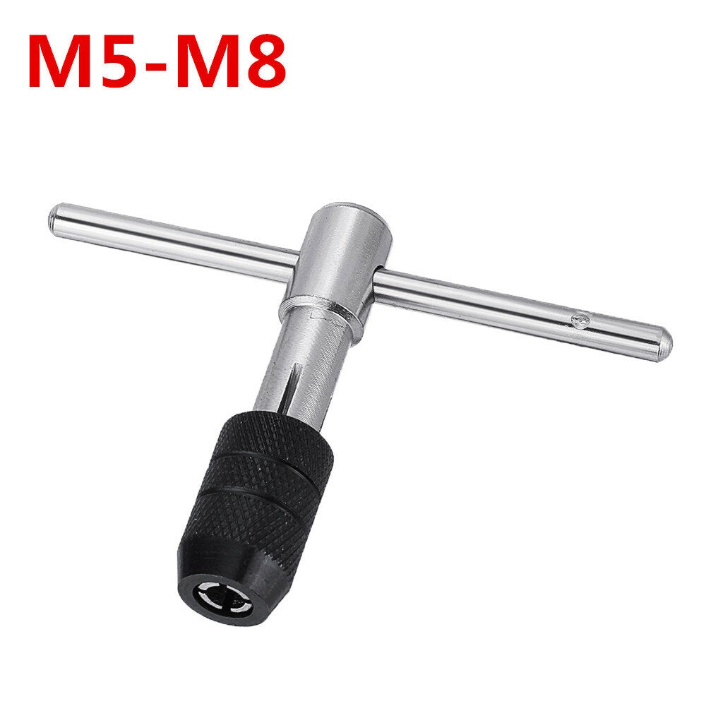 T-handle Screw Handle M3-M6 M5-M8 M6-M12 Tap Wrench Chuck Type Tapping Tool