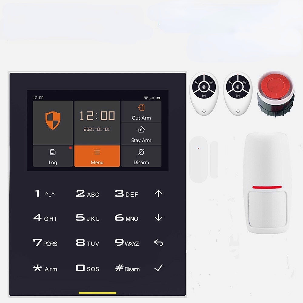 WIFI GSM Smart Wireless Home Security Alarm Burglar System Support IOS and Android APP Remote Control 4G
