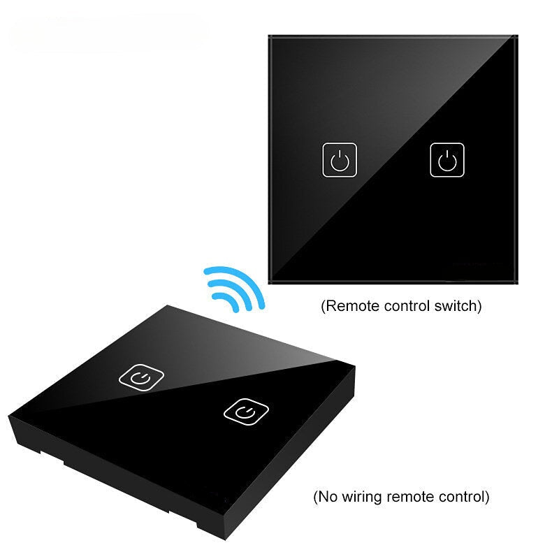 WIFI 433RF Remote Control Touch Switch 1Way 2Way 3Way Wall Touch Sensor Light Switch Crystal Glass Smart Switch Power For Smart Home