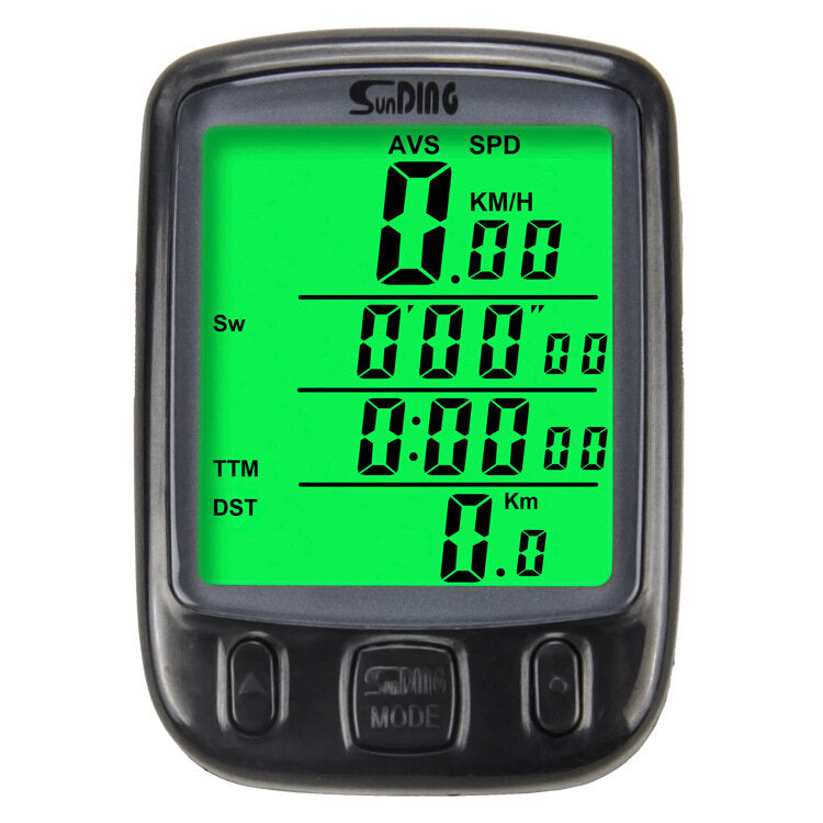 Multifunctional Bicycle Computer Wired Odometer Stopwatch Waterproof Mini Digital LCD Speedometer Tracker