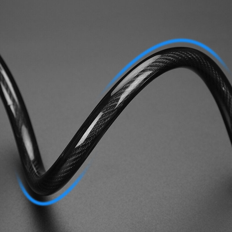 5 Number Bicycle Password Lock Anti-Theft Durable Long Spring Wire Motorcycle Bicycle Safety Riding Cycling Lock