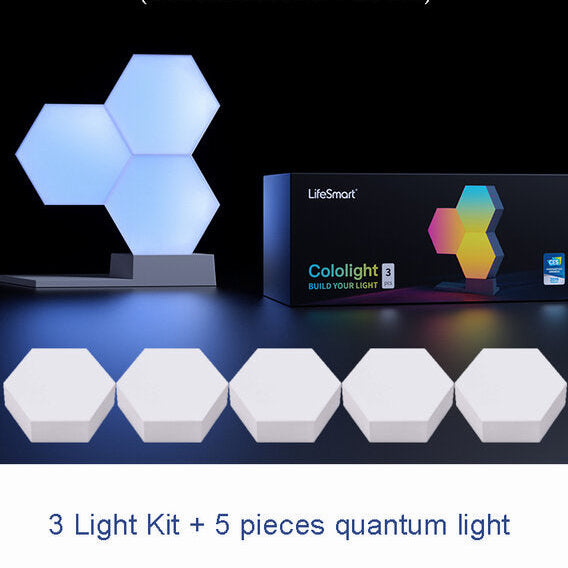 Colo-light LED Quantum Light Smart Geometry Assembling DIY Lamp WiFi Work with Google Assistant Alexa Cololight APP Smart Control