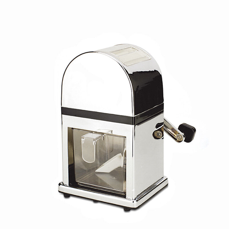 Ice Shaver Portable Hand Cranked Ice Crusher Stainless Steel