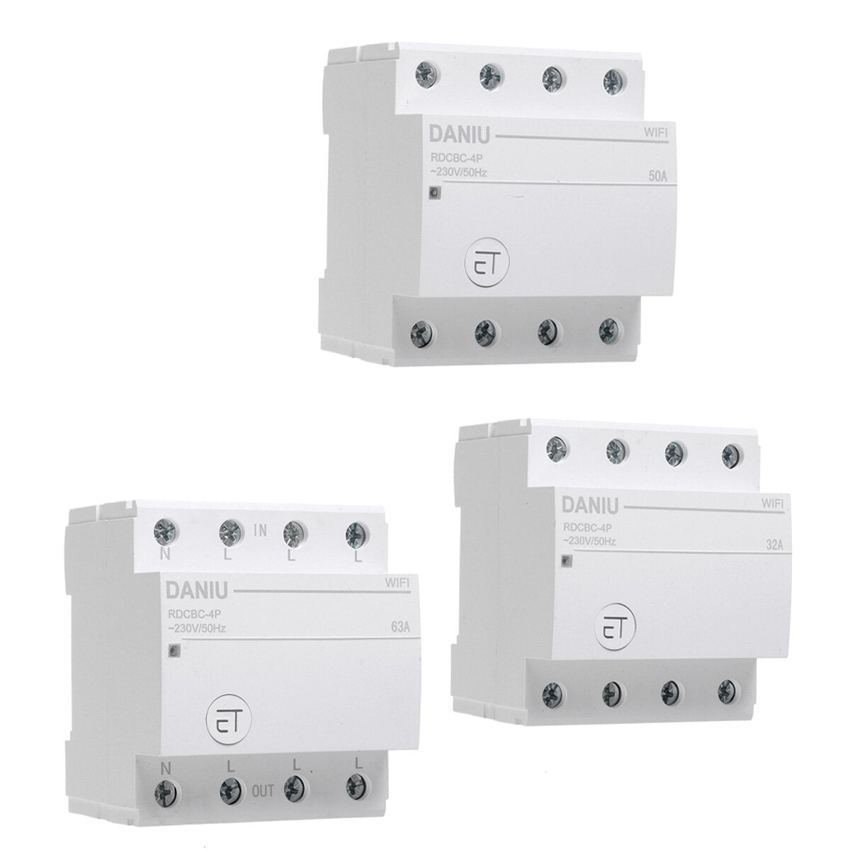 WiFi Circuit Breaker 4P Time Timer Switch Relay Smart Home House Remote Control Voice Control for Amazon Alexa Google Home