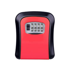 Wall Mounted 4-Digit Combination Lock Key Safe Storage Box Home Gate Coffer