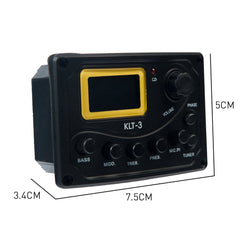 4 Band Guitar Equalizer with Digital Processing Tuner