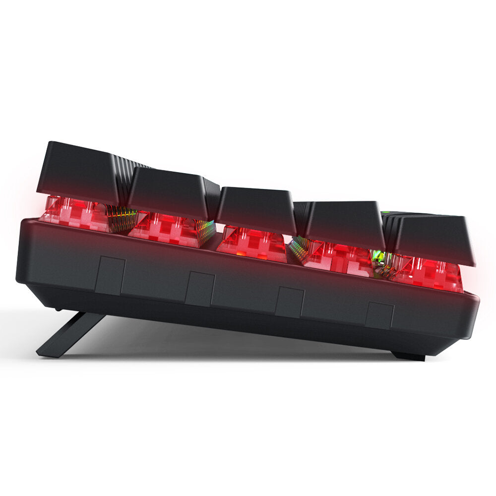 61 Keys Bluetooth 5.0 RGB Mechanical Keyboard Hot Swappable Wired Dual Mode 60% Gaming Keyboard With Software For Mac/Win