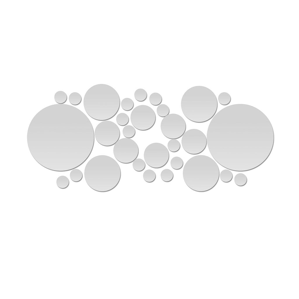 3D Home Mirror Wall Stickers Self Adhesive Removable Bedroom Office Art Decal Household Wall Ornament Supplies