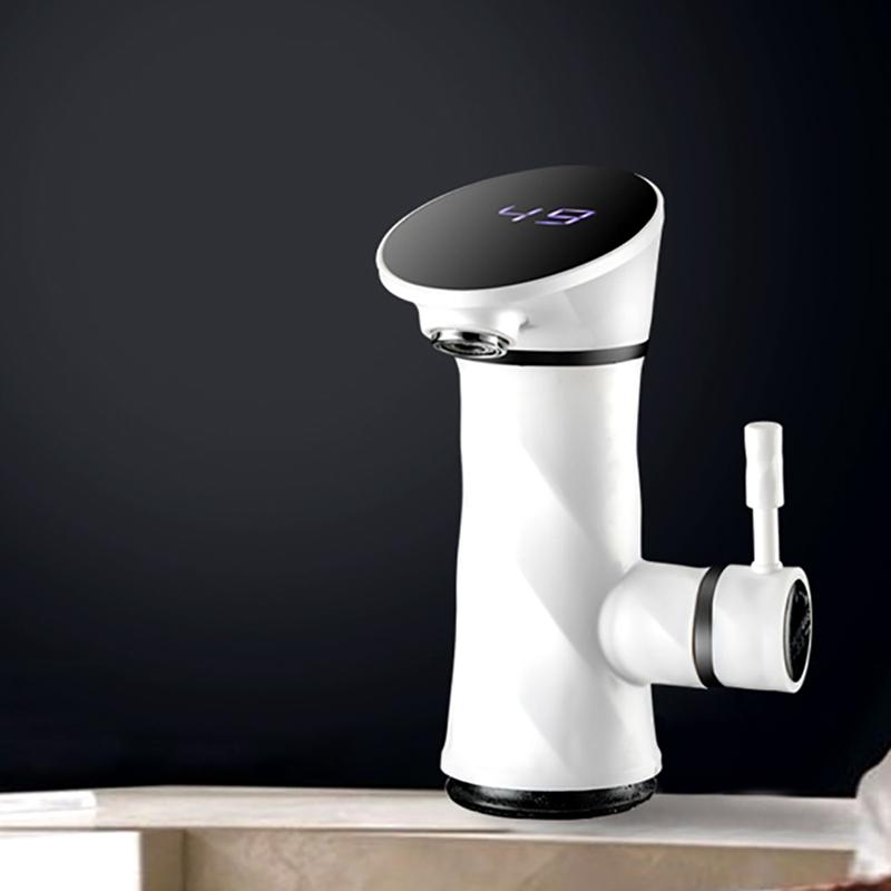 3000W LED Display Temperature Tankless Instant Hot Faucet Kitchen Shower Electric Faucet Heater Hot Tap