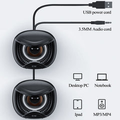 Mini Computer Speaker USB Wired Bluetooth Loudspeakers Speakers 4D Stereo Sound Surround Soundbox for PC Laptop Notebook