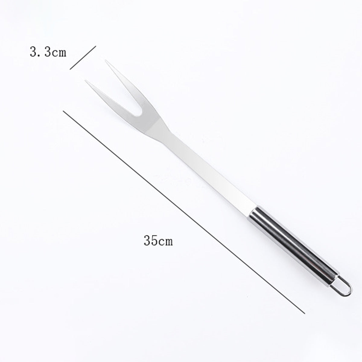 18 Pcs Tableware Stainless Steel BBQ Tools Long Fork BBQ Clip Brush Steel Stick Shovel Barbecue Cooking Tools