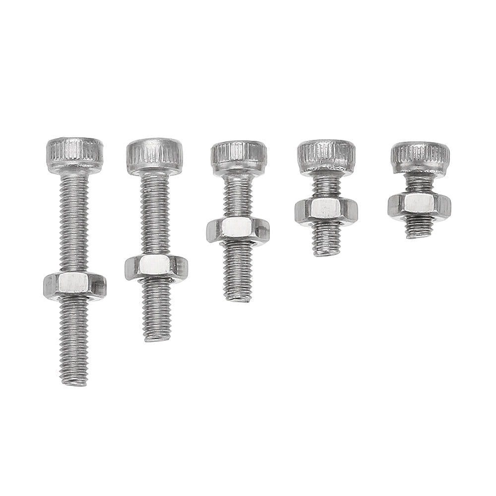 M3SS6 210Pcs M3 Hex Socket Cap Head Screws Nut Assortment Set Stainless Steel